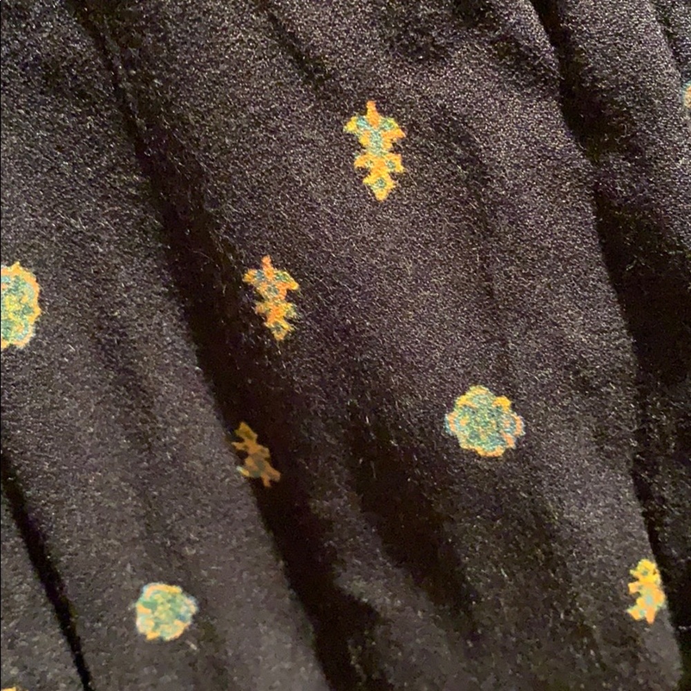 Free People black romper with gold green designs - Picture 11 of 11